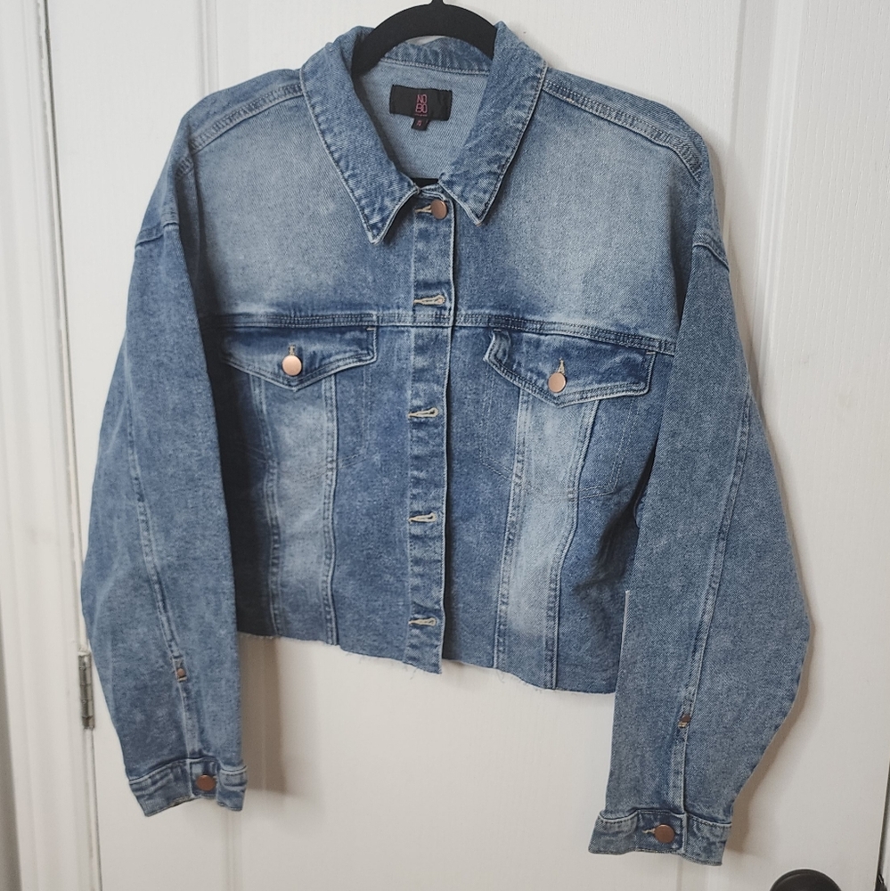 Woman's Crop Jean Jacket XL NWT